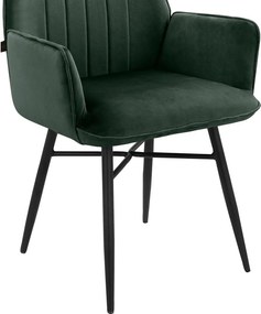 Zelené čalúnené jedálenské kreslá v súprave 2 ks Anzo – Støraa