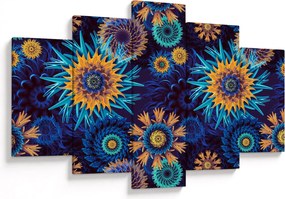 Obraz - 3D kvety (150x105 cm)