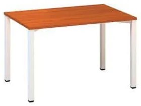 Kancelársky stôl Alfa 200, 120 x 80 x 74,2 cm, rovné vyhotovenie, dezén čerešňa, RAL9010