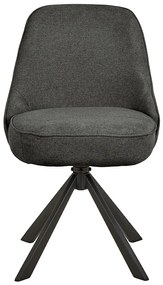 Otočná jídelní židle Carlton šedá