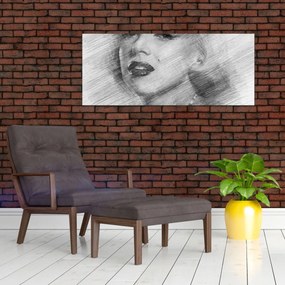 Obraz - Portrén Merilyn Monroe (120x50 cm)