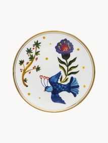 Ručne vyrobený dezertný tanier z porcelánu Fabula
