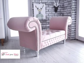 Leňoška LONGUE Velvet Pastel pink