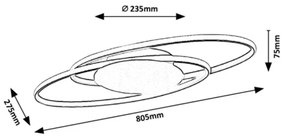 Rabalux - LED stropné svietidlo LED/50W/230V