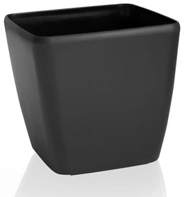 Flower Lover Kvetináč Quadrato Easy matt čierna, 18 cm, 18 cm