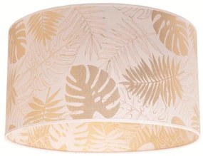 Duolla - Stropné svietidlo ARECA 1xE27/40W/230V pr. 45 cm mosadz/biela DU80399