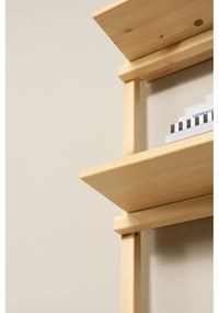 Nástenná knižnica z borovicového dreva v prírodnej farbe 66x127 cm Groove – Karup Design