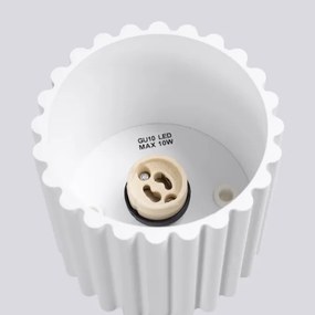 Sollux  SL.1779 - Bodové svietidlo AURA 1xGU10/10W/230V 10 cm biela