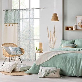 Svetlozelené mušelínové obliečky na dvojlôžko/predĺžené 240x220 cm Angelia – douceur d'intérieur