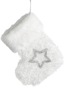 VIANOČNÁ DEKORÁCIA FLUFY SADA 12KS 15X19 CM BIELA