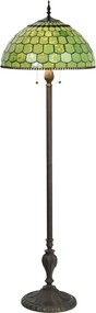 Stojací Tiffany lampa Amarante - Ø 51 * 165 cm E27 / max 3 * 60W