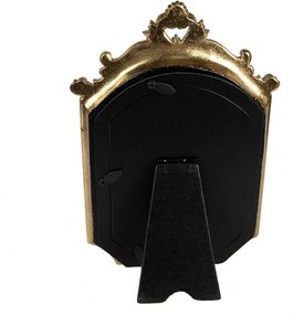 Zlatý antik fotorámik so zrkadlami a ornamentmi - 15*3*22 cm / 10*15 cm