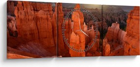 Obraz - Národný park Utah (s hodinami) (90x30 cm)