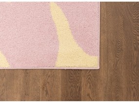 Žltý/ružový detský koberec 120x170 cm Hugsy Vanilla – FD
