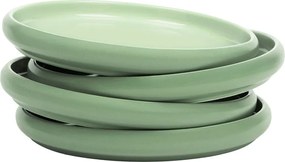 Zelené kameninové taniere v súprave 4 ks ø 22 cm Aura Rondo – Bonami Selection