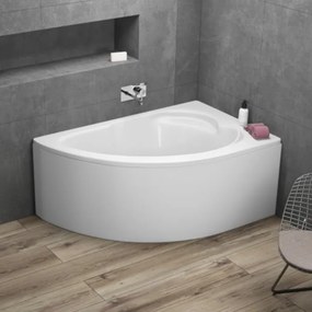 Polimat Akrylátová asymetrická vaňa Standard 130x85 L(R) AS POLIMAT-Farba: Biela, POLIMAT-Orientácia: Ľavá