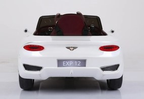 RAMIZ ELEKTRICKÉ AUTÍČKO BENTLEY EXP12 - BIELE - 2 x 12V/12000RPM - 2 x 6V / 4.5Ah -  2022