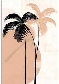 Obraz abstraktné botanické tvary palmy - 40x60