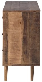 (3580) RYGGE komoda z masívneho mangového dreva