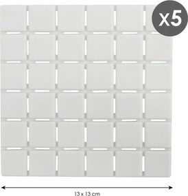 Protišmykové podložky v súprave 5 ks do vane 13x13 cm Quadro – MSV