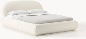 Plyšová čalúnená posteľ Alba