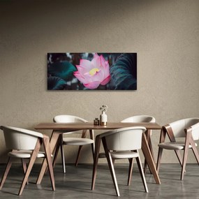 Obraz ružovej kvetiny (120x50 cm)