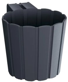 Plastový balkónový kvetináč DDEZ150 14,4 cm - antracit