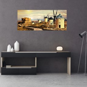 Obraz - Veterné mlyny (120x50 cm)