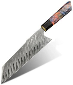 KnifeBoss kuchařský damaškový nůž Chef / Kiritsuke 8" (200 mm) Chameleon