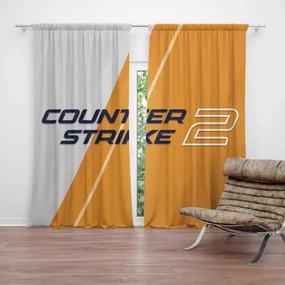 Sablio Záves Counter Strike 2 Oranžová: 2ks 140x250cm