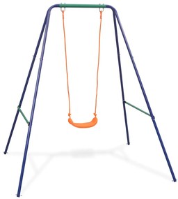 Jednomiestna hojdačka a hojdačka pre batoľatá 2 v 1, oranžová