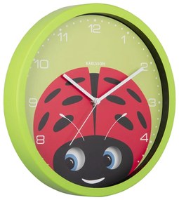 Detské hodiny ø 31 cm Peekaboo Ladybug – Karlsson