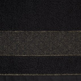 FROTÉ UTERÁK NESSY SADA 6KS 50X90 CM ČIERNA