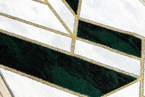 Behúň EMERALD exkluzívny 1015 glamour, marmur, geometrický zelený/zlatý - výpredaj
