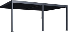 DEOKORK Záhradná hliníková pergola do steny 6x4 m (antracit)