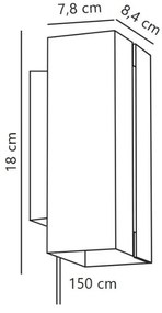 Nordlux - LED stmievateľné nástenné svietidlo CURTIZ 2xLED/4,5W/230V biele