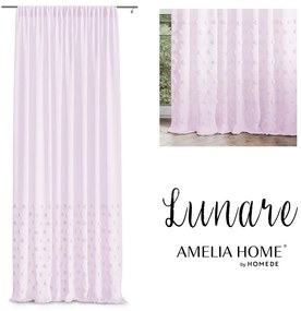 Záclona AmeliaHome Lunare ružová