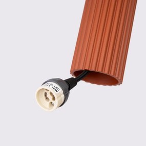 Sollux SL.1632 - Luster na lanku KARBON 3xGU10/10W/230V červená