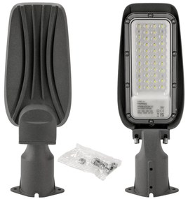 ECOLIGHT LED pouličná lampa 30W IP65 studená biela