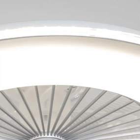 Brilagi - LED Stmievateľné svietidlo s ventilátorom RONDA LED/48W/230V strieborná+DO