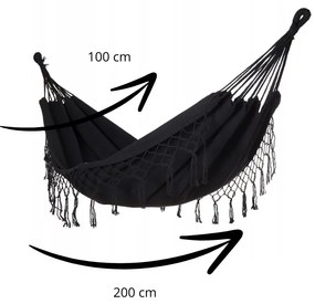 Houpací síť Midas černá III