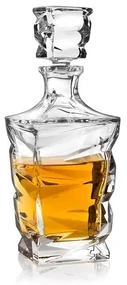Crystal Bohemia ZIG ZAG karafa na whisky 0,75 l