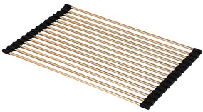 Gamma Gamma, rolovacia rohož na drez 41,5 x 26,5 cm, zlatá-čierna, GMA-OR-GD