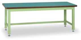 Profesionálny dielenský stôl GL, MDF + PVC doska, pevné oceľové profily, 2100 mm