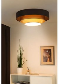 Duolla - LED Stropné svietidlo LUNETA LED/26W/230V pr. 60 cm 4000K hnedá/zlatá