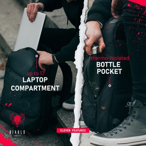 Batoh Diablo Chairs, čierny