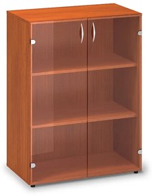 Stredná sklenená skriňa ProOffice 80 x 45,8 x 106,3 cm, čerešňa