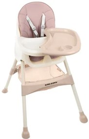 Kruzzel Židle na krmení - růžová AKCE