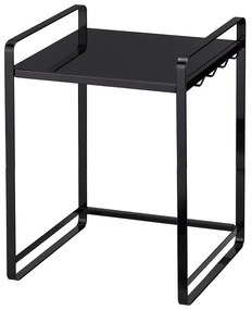 Čierna nastaviteľná kuchynská polica YAMAZAKI Tower