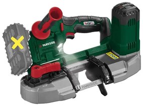 Parkside®  Aku pásová píla 20 V Pmba 20-Li A1 – bez akumulátora  (100384996)
